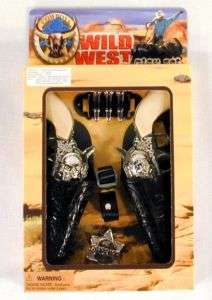 DOUBLE WESTERN HERO TOY GUN SETS cowboy costume toys  