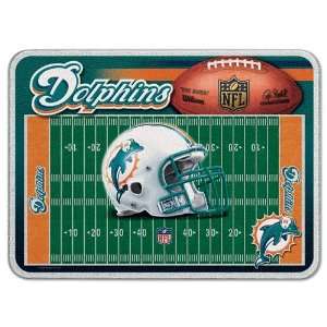  MIAMI DOLPHINS OFFICIAL LOGO 11X15 GLASS CUTTING BOARD 