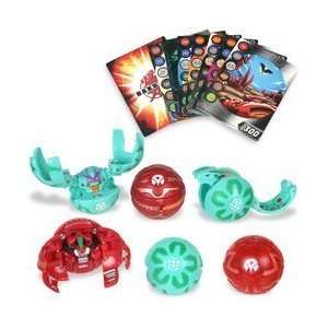  Bakugan Battle Brawlers Battle 6 Pack Red vs Green Toys 