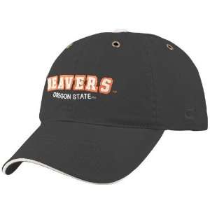 Oregon State Beavers Black Campus Yard Adjustable Hat  