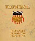   National Rotary Perforating Machine Kansas City   ORIGINAL ADVERTISING