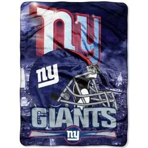 New York Giants 60 x 80 inch Royal Plush Raschel Throw Blanket 