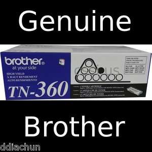 Brother TN360 TN 360 Geniune Toner Cartridge New OEM HL 2140 HL 2170W 
