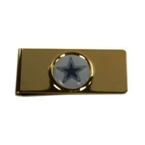  Dallas Cowboys 24kt. Gold Plated Money Clip Sports 