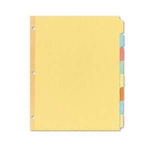  Write On Plain Tab Dividers, Eight Multicolor Tabs, Letter 
