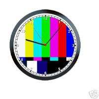TV Station Test Pattern Repair Sign Wall Clock #797  
