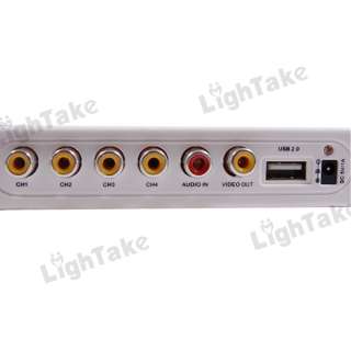 NEW 4 Channels Real time USB Mini Network IP DVR White  