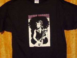 RANDY RHOADS   LIVE PIC T SHIRT GUITAR GOD  