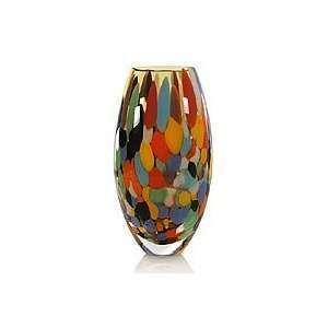 Murano handblown vase, Carnival Confetti 