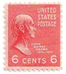 SC#811 6c John Quincy Adams Presidential Single MNH  