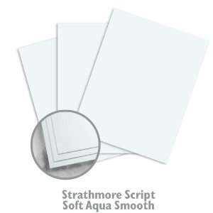  Strathmore Script Soft Aqua Paper   250/Carton Office 