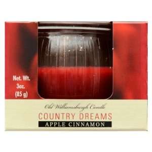  Old Williamsburgh Candle   Apple Cinnamon, 3 oz