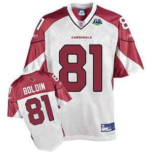   Cardinals #81 Anquan Boldin Super Bowl XLIII Road Replica Jersey
