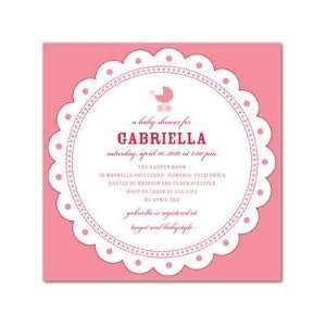 Baby Shower Invitations   Doily Dots Cosmopolitan By Hello Little One 