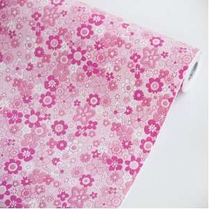  Pink Flowering Shrubs   Self Adhesive Wallpaper Home Decor 