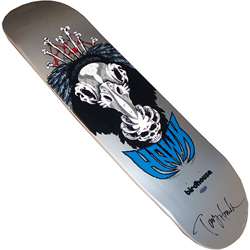 Collectible Tony Hawk Autographed Silver Vulture Skateboard Deck 