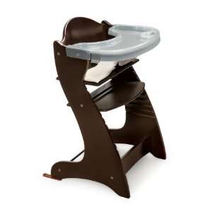  Embassy Adjustable Wood High Chair   Espresso Baby