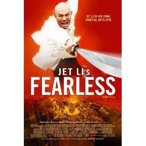  Jet Lis Fearless, Original Double sided Movie Theatre 