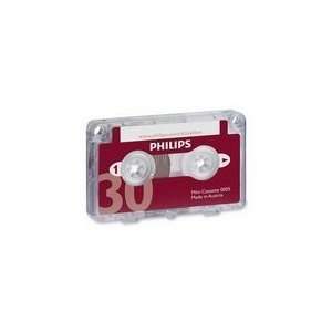  Philips Speech Dictation Minicassette With Clip 