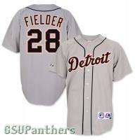 Prince Fielder Detroit Tigers Grey Road Replica Jersey Mens SZ (M 2XL 