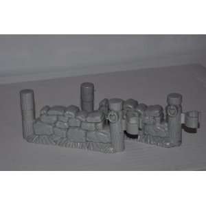 Little People Pack of Two (2) Grey Stone Fence Pieces   Replacement 