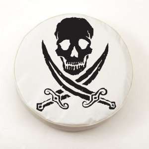  Jolly Roger Rough White Spare Tire Cover Sports 