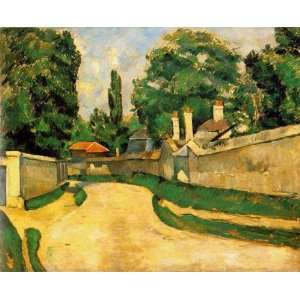  Oil Painting Houses along a Road Paul Cezanne Hand 