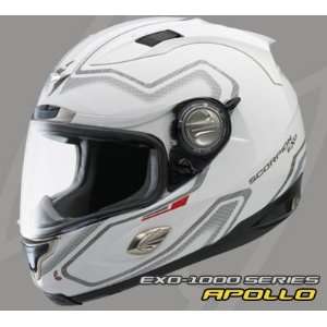  Scorpion EXO 1000 Apollo Helmet   Large/White Automotive