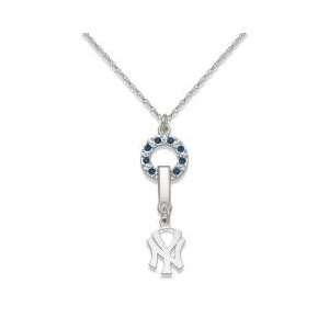   New York Yankees Necklace   MVP With Logo & Crystals 