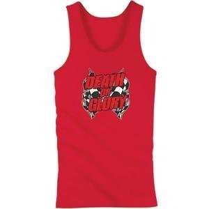  Icon Womens Death or Glory Boy Beater   2X Large/Red 