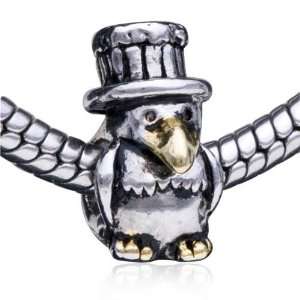   Owl European Charm Plated Bead Fits Pandora Bracelet Pugster Jewelry