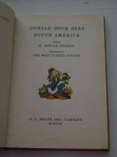 Walt Disney DONALD DUCK SEES SOUTH AMERICA 1945 HC  
