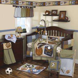 Sports Fan 8 Piece Baby Crib Bedding Set by Cocalo 680601324257  