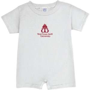  West Texas A&M Buffaloes White Logo Baby Romper Sports 