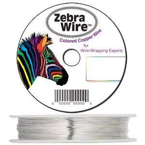  #30970 Wire, Zebra Wire, color coated copper, silver 