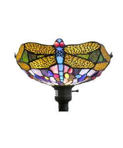 Tiffany style Dragonfly Torchiere  