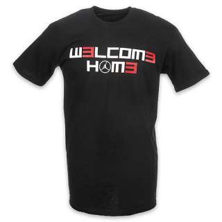 AIR JORDAN MENS WADE WELCOME HOME TEE BLACK/VARSITY RED/GREY XL 