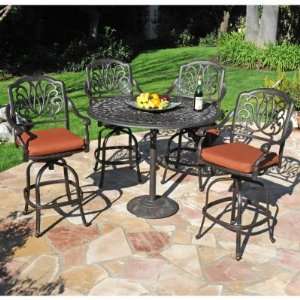  Caluco Florence Bar Height Patio Dining Set   Seats 4 