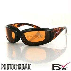 Bobster Invader Rectangular Sunglasses,Tortoise Shell Frame/Orange 