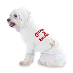 Blood Tease a Bulldog Hooded (Hoody) T Shirt with pocket for your Dog 