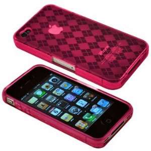 Cbus Wireless Hot Pink Diamond Flex Gel Case / Skin / Cover for Apple 