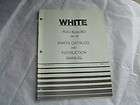 White roto tiller boss 802 operator instructions and parts catalog 