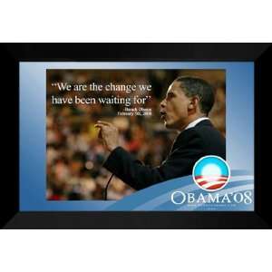  Barack Obama 27x40 FRAMED We are the change Poster 2008 