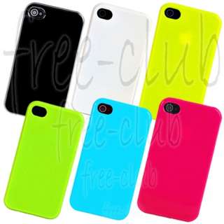 Colorful Neon Candy TPU Case Cover for iPhone 4/4S  