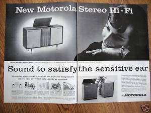 1959 Motorola Phonograph Stereo Hi Fi Ad  