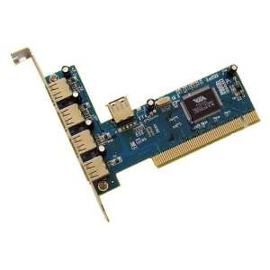  Hi Speed USB 2.0 5 Port PCI Card 4+1 Ports Electronics