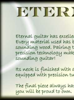 Eternal Electric Guitar Solid Mahogany Quilt Gold HW  