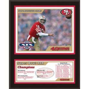   Memories San Francisco 49ers 12x15 Sublimated Plaque   Super Bowl XIX