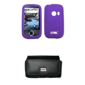   Purple Silicone Skin Cover Case for Huawei Comet U8150 Electronics