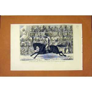  Sketches India Canter Horse Race Meeting Print 1872